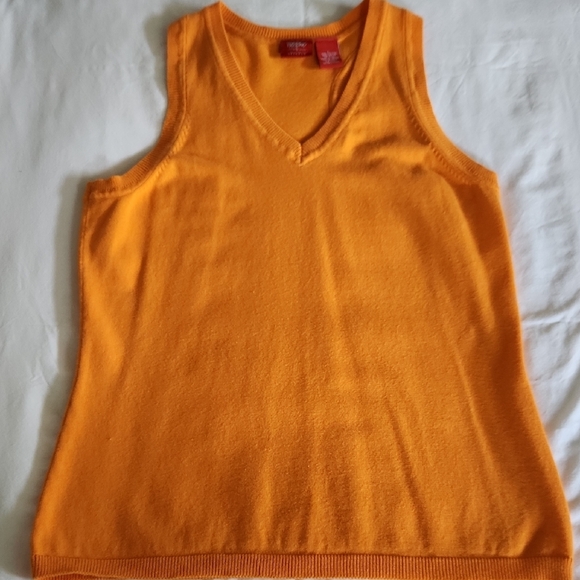 Massimo Tops - Stretch Orange Knit Top